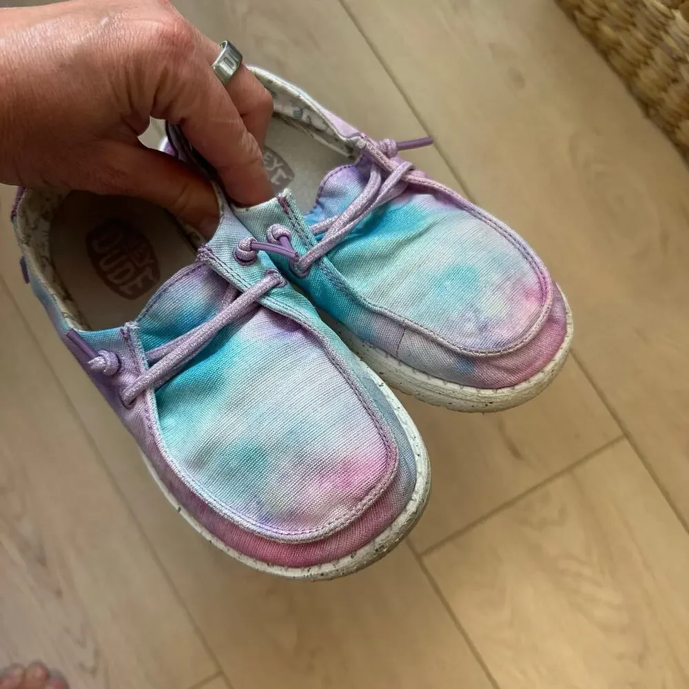 Hey Dude Kids Wendy Dreamer Unicorn slip-on shoes